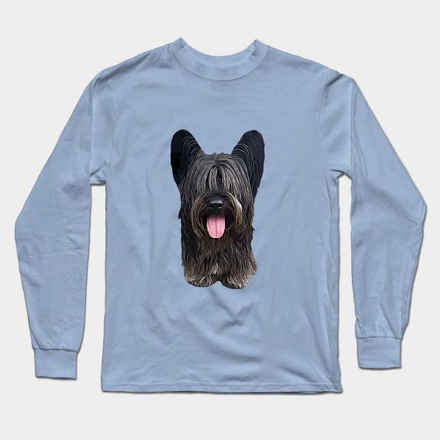 Skye Terrier Long Sleeve T-Shirt by ElegantCat